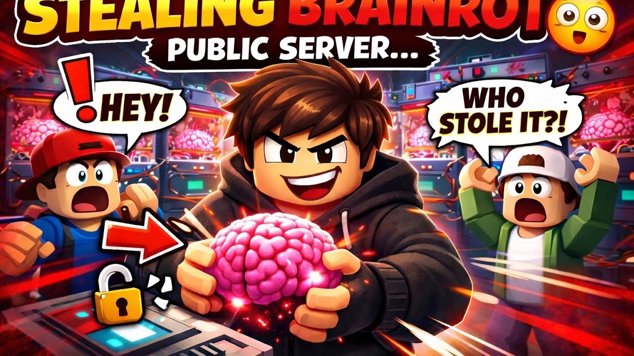 Stealing brainrot and crafting brainrot in steal a brainrot 