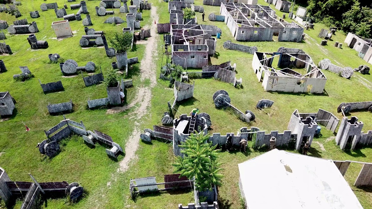 Capital Combat Zone- Paintball and Airsoft Field Troy NY - Drone Footage