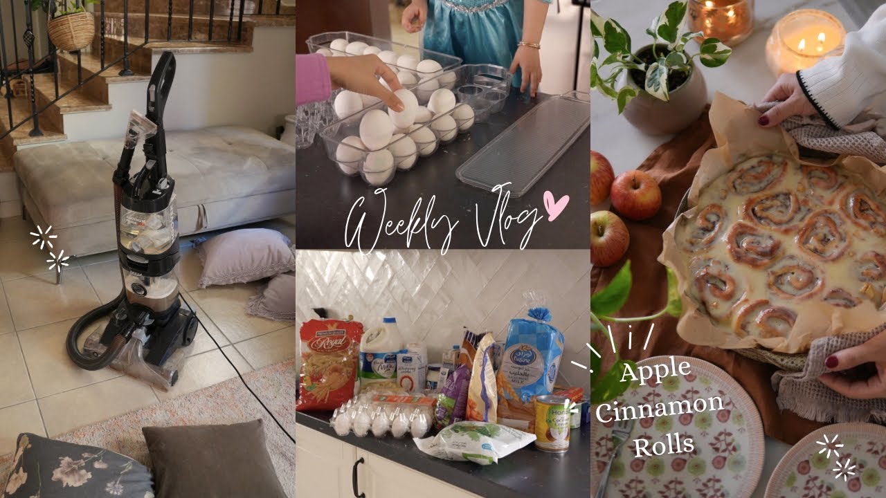 Еженедельный видеоблог 🍂 | Завтрак 🫖🍳 | Булочки с корицей 🍎🍂 | Продукты 🛒✨
