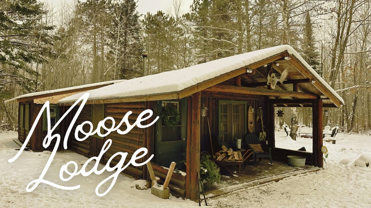 Winter Off Grid Cabin Life | Warming the Log Cabin, UTV Tracks & Water Collection