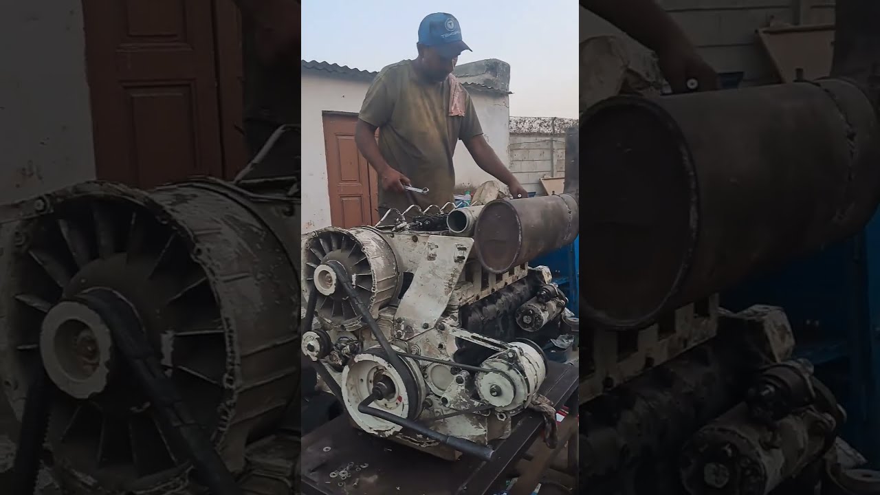  Kirloskar 6 silendar HA694 engine overall 