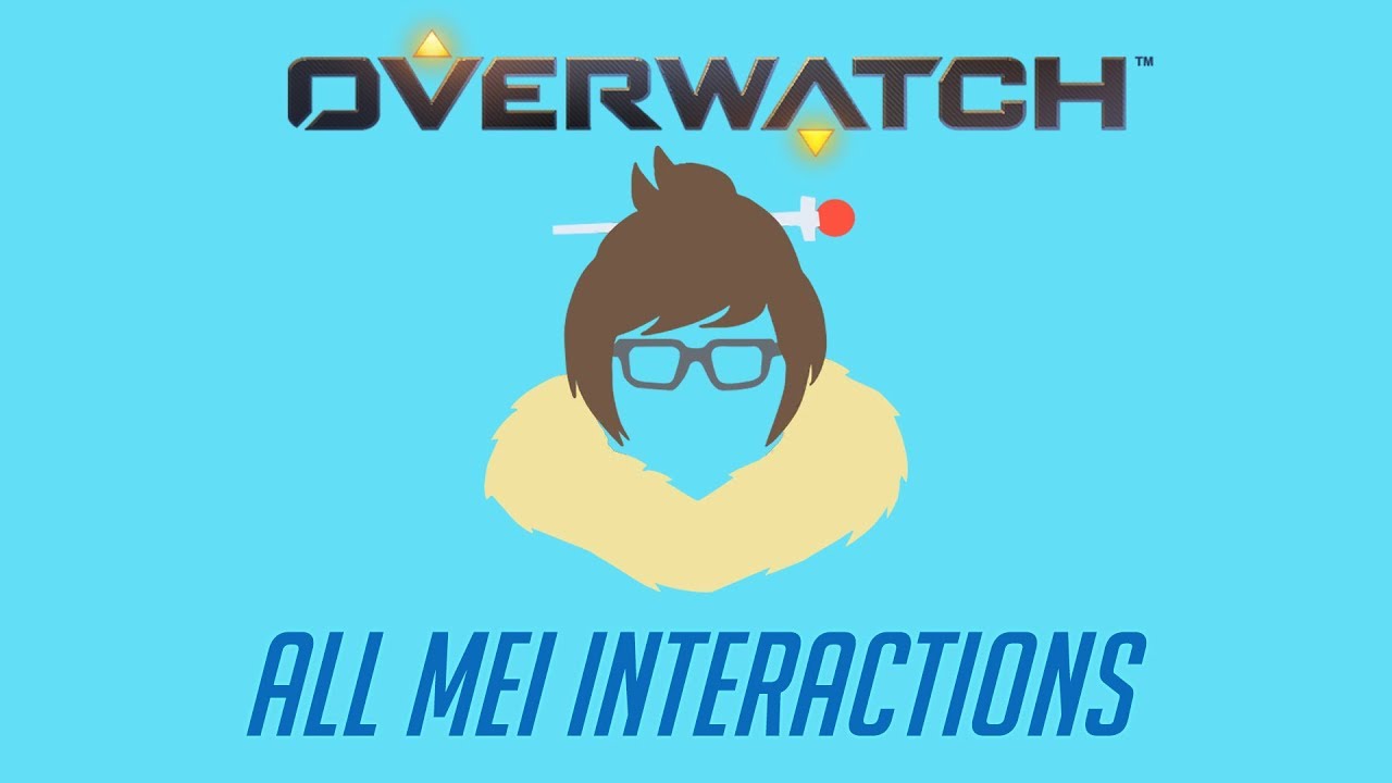 Overwatch - All Mei Interactions + Unique Kill Quote