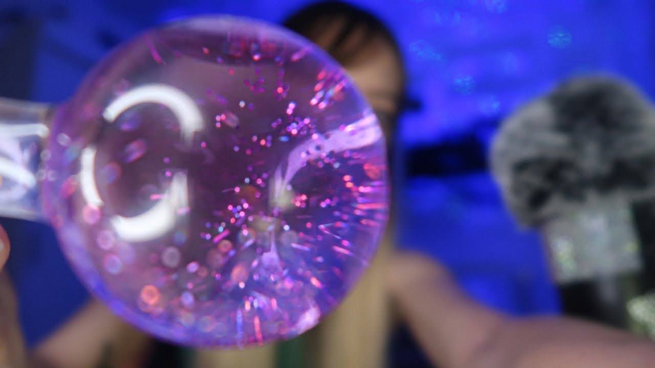 ASMR - Relaxe com Ice globes + eco | Water, mouth sounds + echo 💦