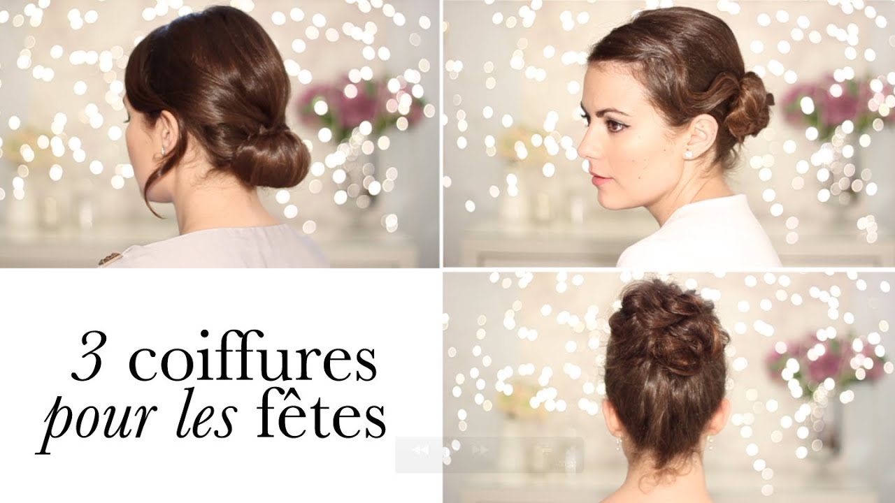 3 coiffures de soirée faciles