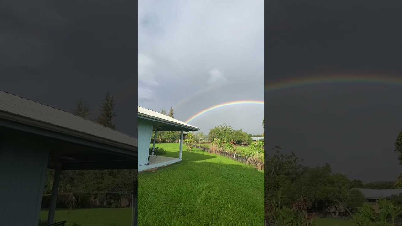 Look at this Rainbow! Holy!&hellip;. #Journey to the Island #jurassic #crazyclouds #awonderfulworld