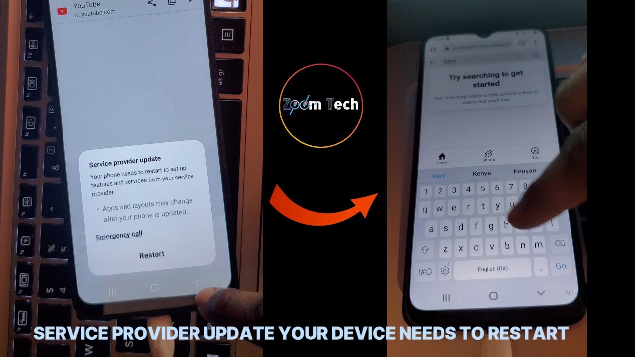 HOW TO FIX SERVICE PROVIDER UPDATE YOUR DEVICE NEEDS TO RESTART ON ANY SAMSUNG