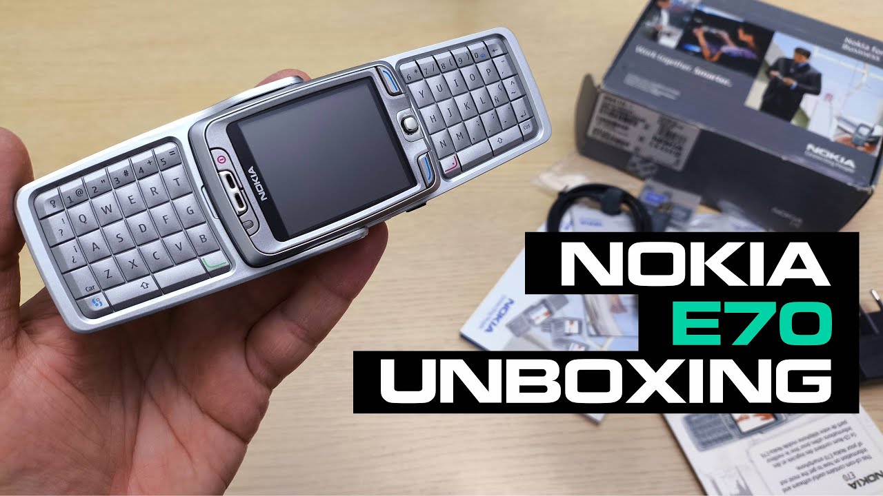 Nokia E70 Unboxing 4K (RM-10) - Review - Full Pack with all accessories