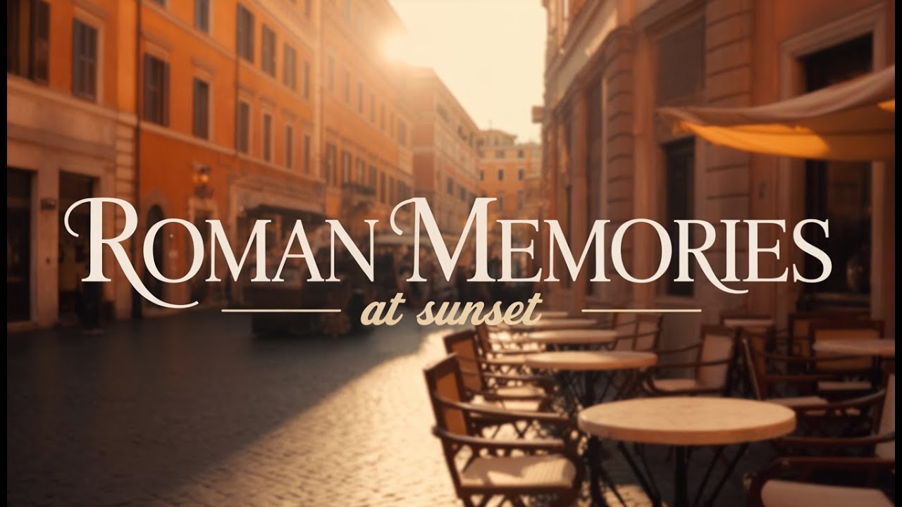 Roman Memories at Sunset 🎞️🇮🇹 | Vintage Italian Cafe Music & Warm Evening Vibes