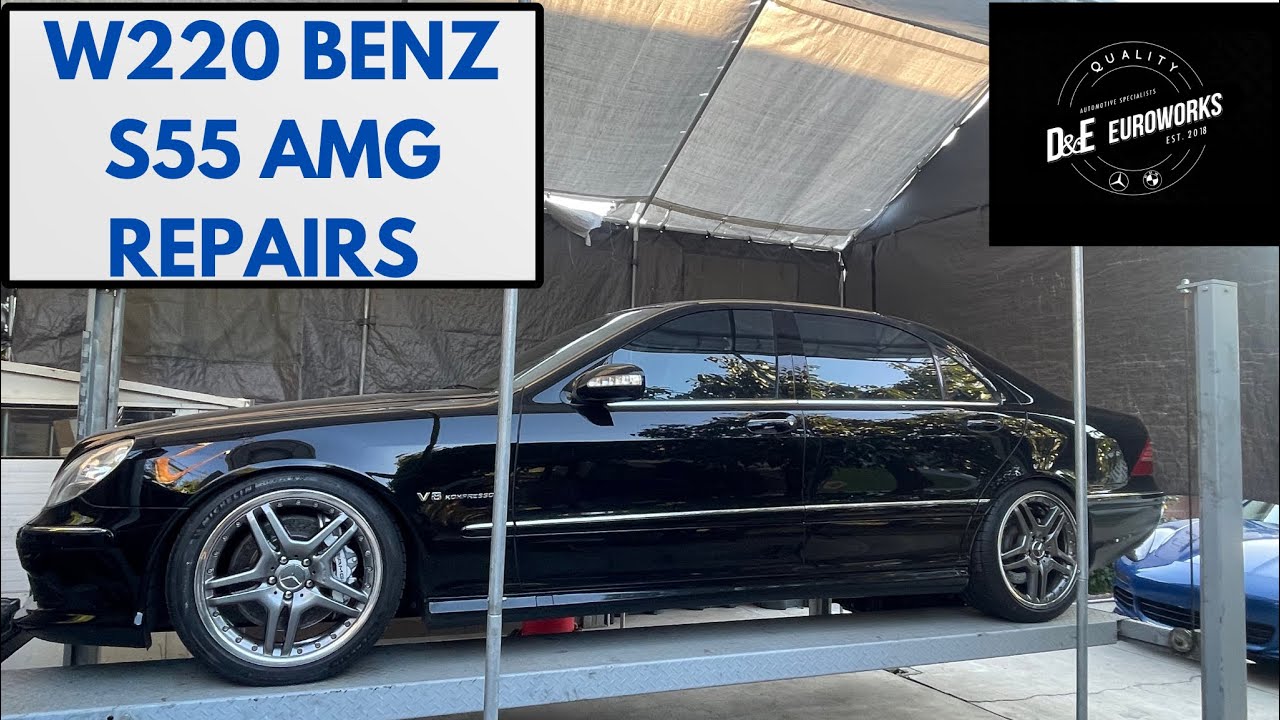 500hp S55 AMG Mercedes W220 With Amazing S65 Wheels. Tie Rods ABC Rear Valve Block Replacement. S600