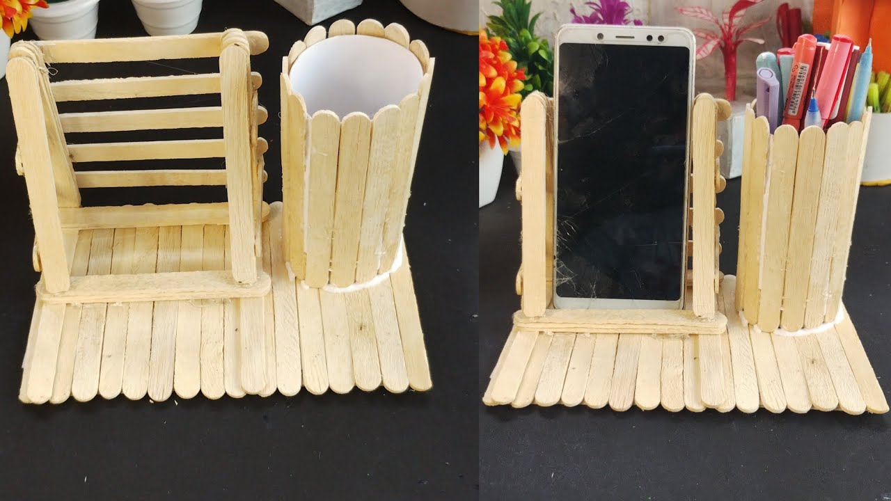Icecream Stick Phone Holder | Icecream Stick Craft | Diy | 