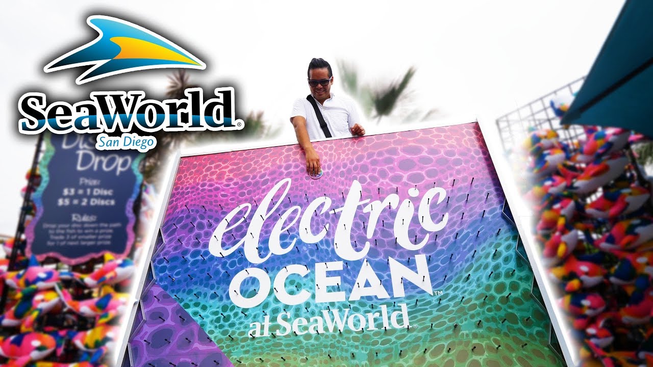 Giant Plinko! Carnival games and claw machine fun at SeaWorld San Diego!