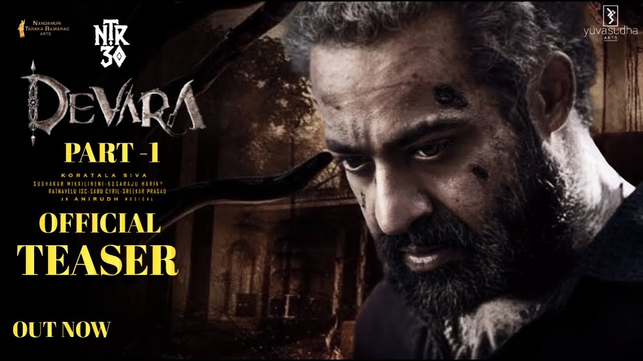 Devara - NTR First Look Intro Teaser | Devara Official Teaser ,Koratala Siva,Jhanvi kapoor,Anirudh