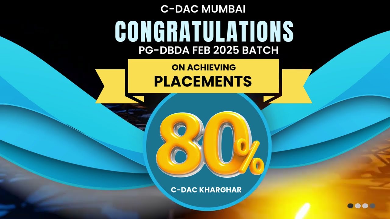 80% Placement for Freshers in DAC & DBDA | Full Placement Report 2026 | CDAC Mumbai (Kharghar)