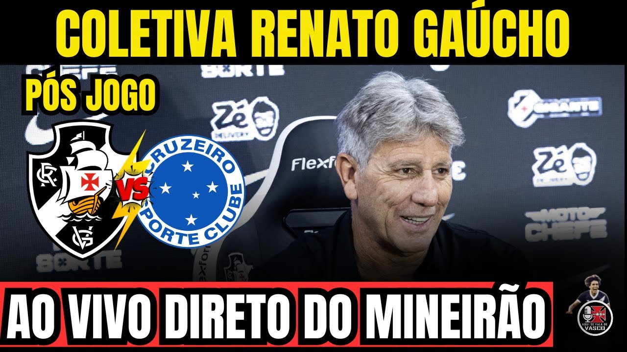 COLETIVA DO RENATO GAÚCHO AO VIVO - DIRETO DO ESTÁDIO - COLETIVA DO VASCO AO VIVO