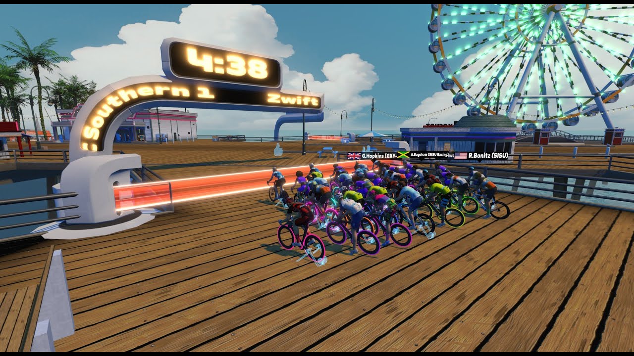 Race: Zwift Racing League - Open ATLANTIC Southern 1 C1 on Ocean Lava Cliffside Loop in Watopia