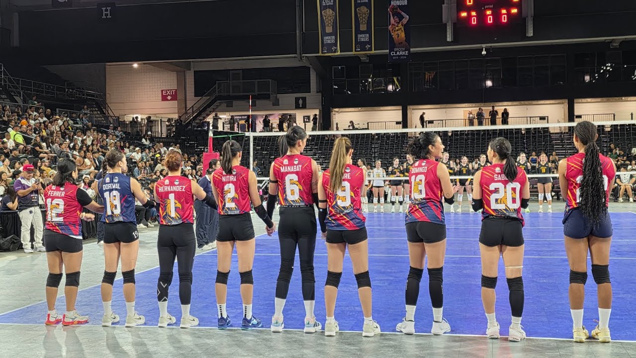 Philippine and Canada national  anthem. #volleyball  #pvl  #philippinesports  #canada  ##pvlplayers 