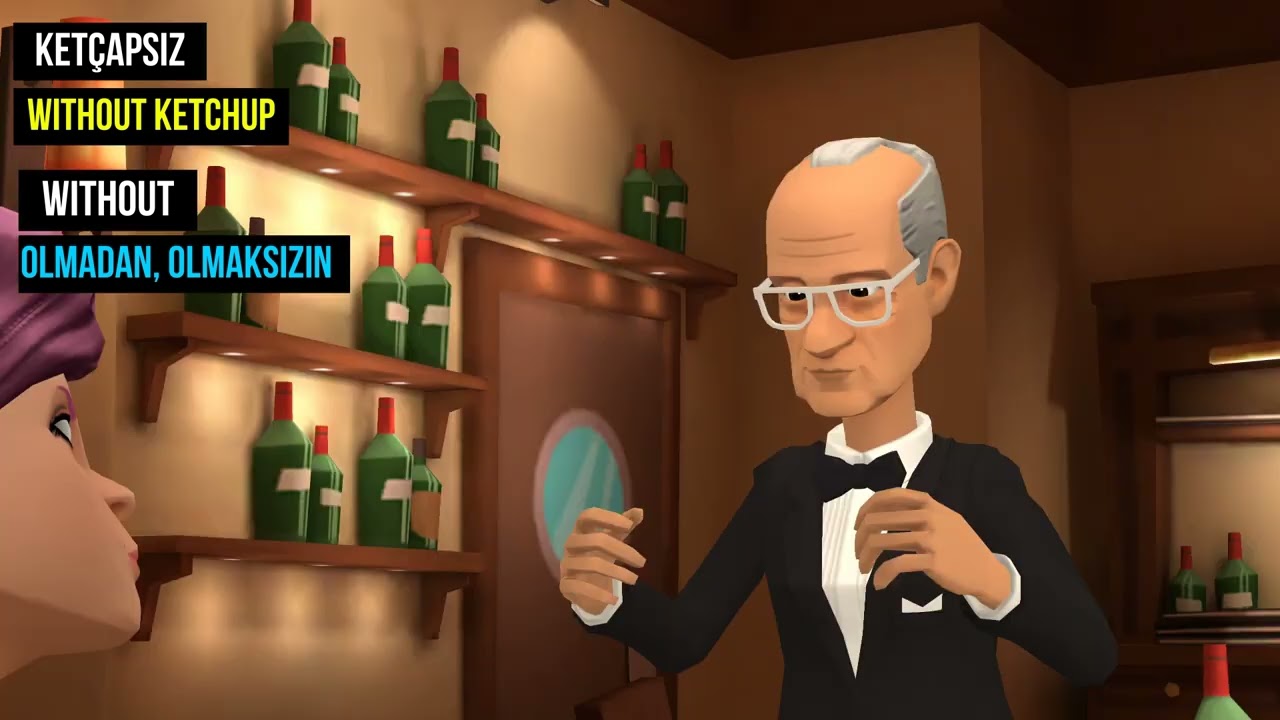 MYTOONENGLISH- RESTORANDA KULLANILAN İNGİLİZCE CÜMLELER SERİSİ 