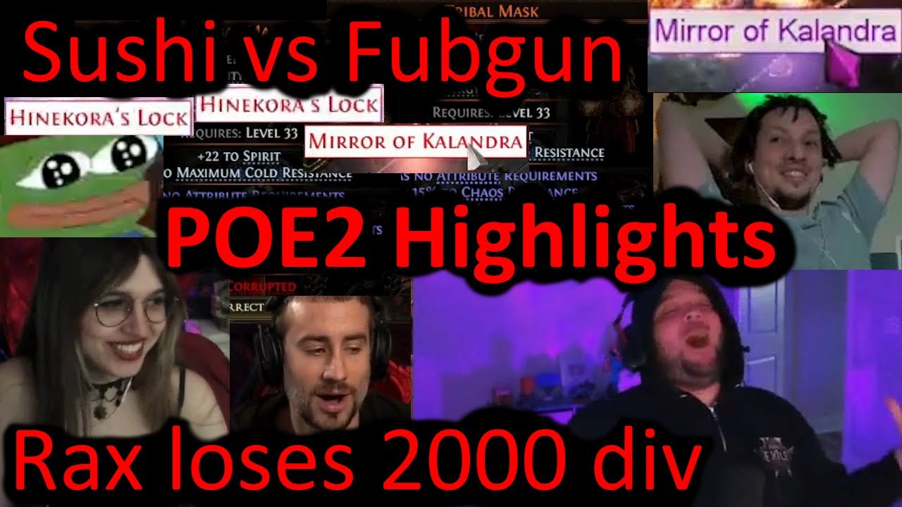 PoE2 0.4 - Зеркальная гонка Sushi против Fubgun - Убийство DM Arbiter в HCSSF - Лучшие моменты