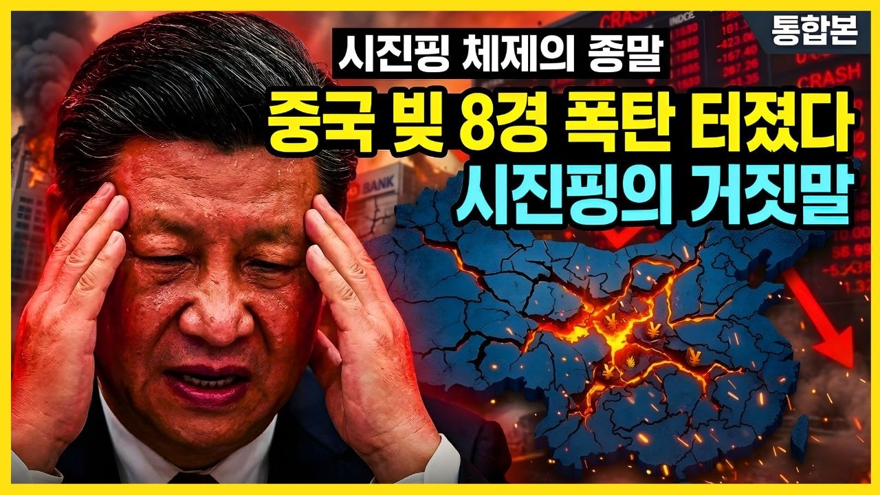 중국 8경원 부채 폭탄 직격탄! 시진핑의 경제 통제가 부른 ‘공산당 몰락’ 시나리오