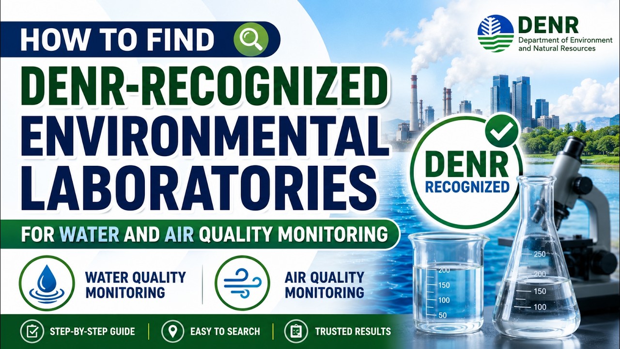 How to find DENR Recognized Environmental Laboratories?