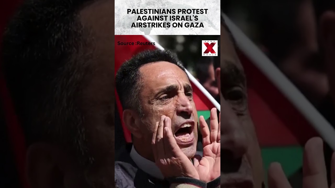 #palestinians Rally Against Ongoing #israeli Bombardment of #gaza Strip | NewsX World | #shorts