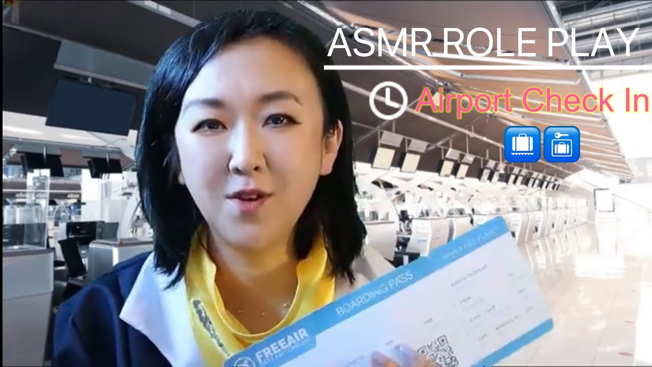 ASMR Role Play - Airport Check In