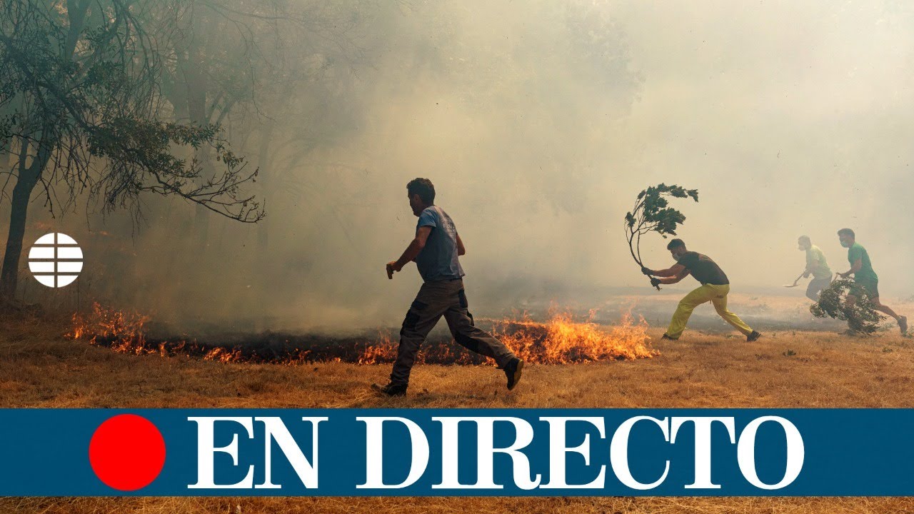 DIRECTO ÁVILA | Siguen las labores de extinción del incendio de Navalacruz
