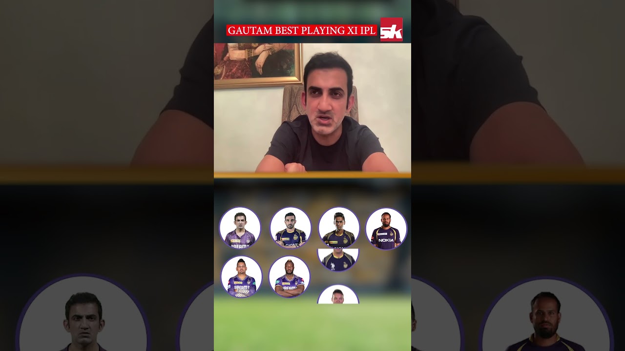 Gautam Gambhir Picks His All-Time IPL XI 🤔 Shakib Al Hasan & Suryakumar Yadav 😮 #shorts #cricket