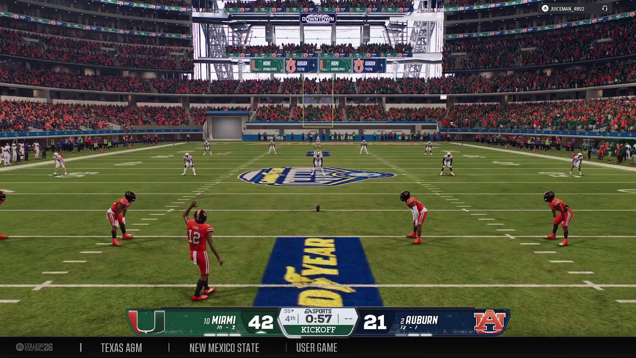 🏈💯👻🏉Auburn VS Miami