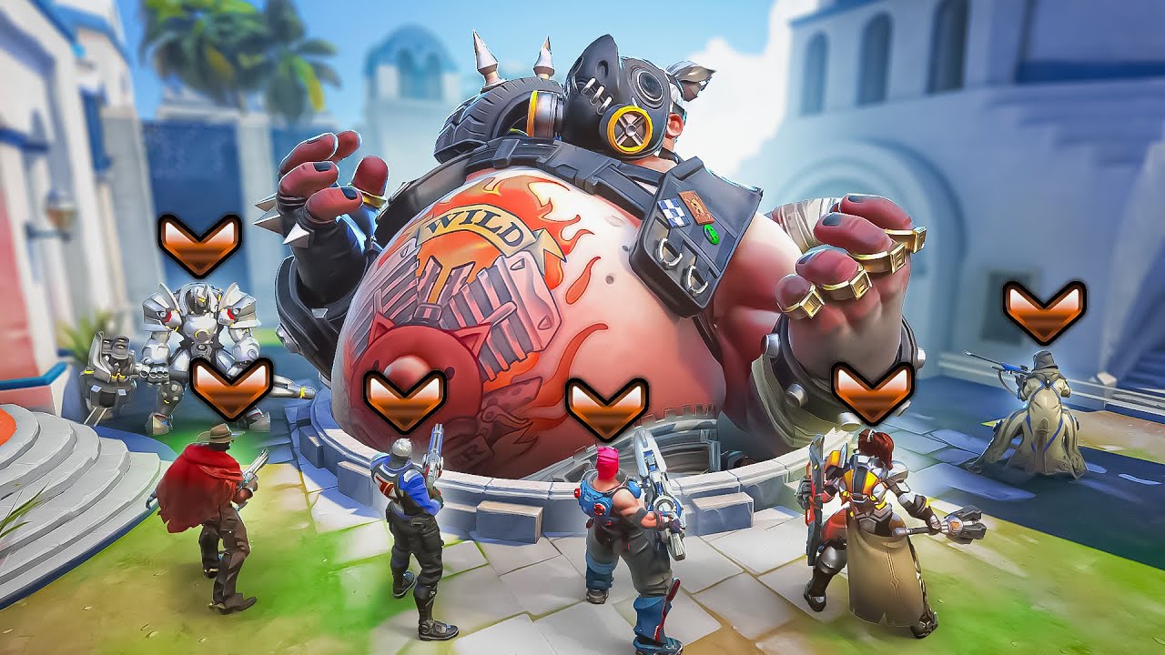 1 Classic ROADHOG vs 6 Players (Overwatch Classic)