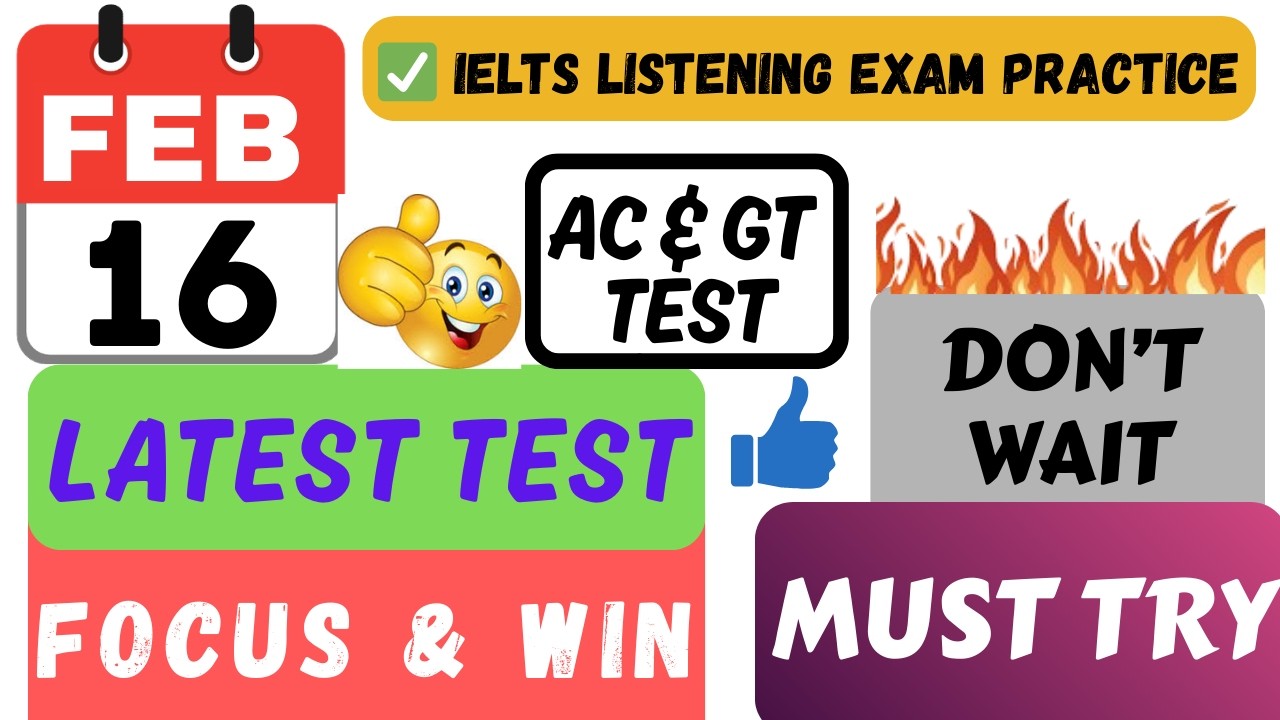 IELTS LISTENING PRACTICE TEST 2026 WITH ANSWERS | 16.02.2026