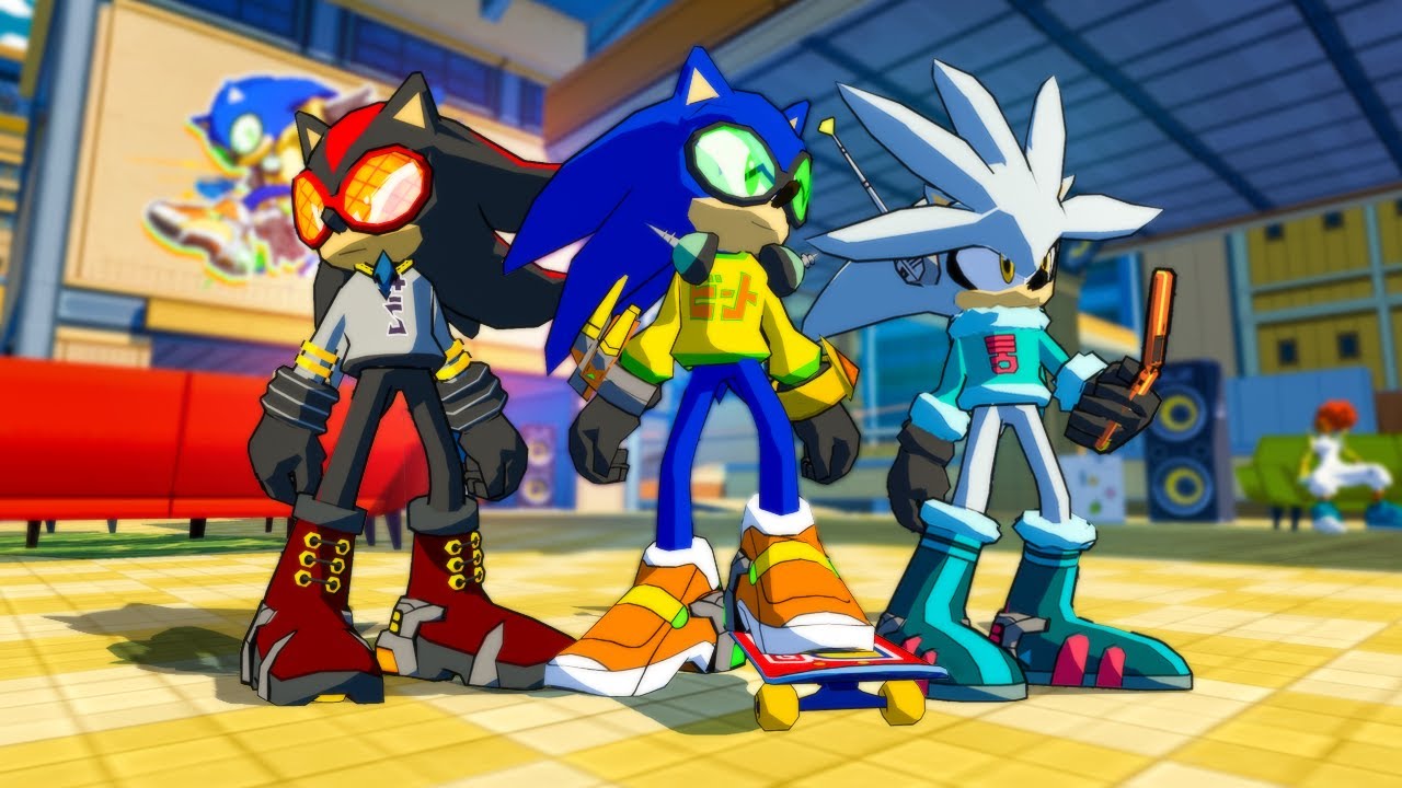 Team Sonic 2006 in Bomb Rush Cyberfunk