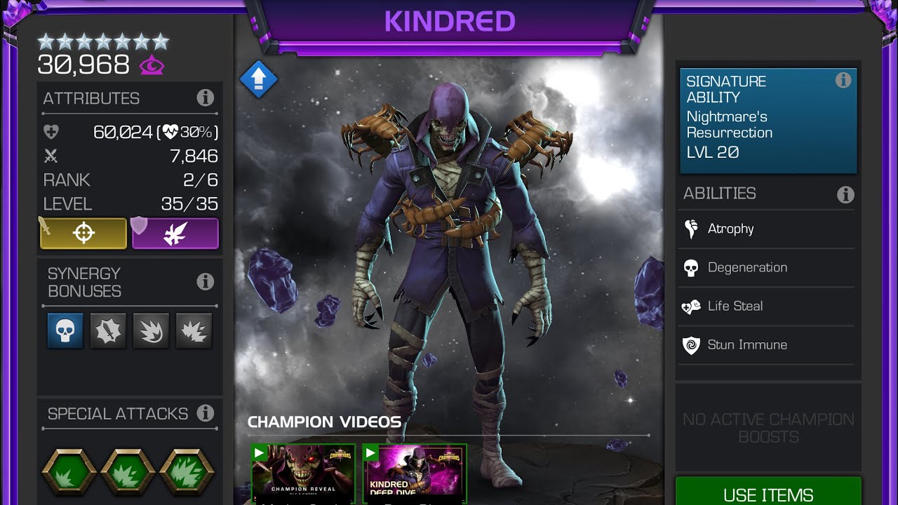 7 star Rank 2 Kindred vs Winter Soldier | 65 seconds| Mauricio&rsquo;s Rotation
