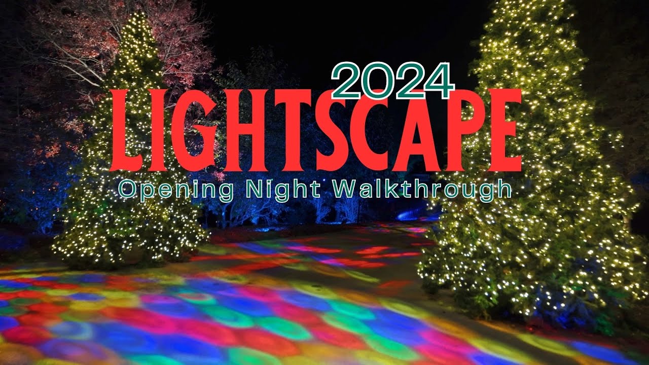 Opening Night Walkthrough: Lightscape 2024 at the Chicago Botanic Garden #lightscape