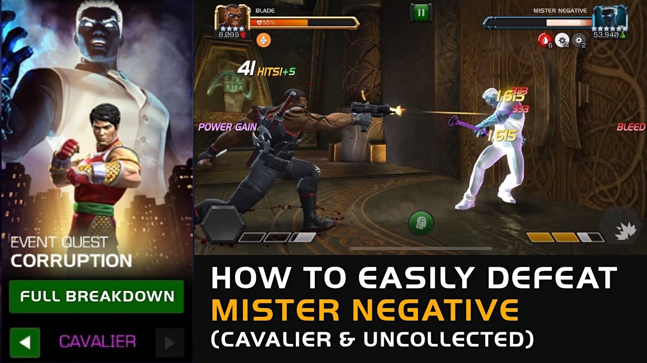How to EASILY defeat Mister Negative (Cavalier) Full Breakdown - Marvel Contest of Champions