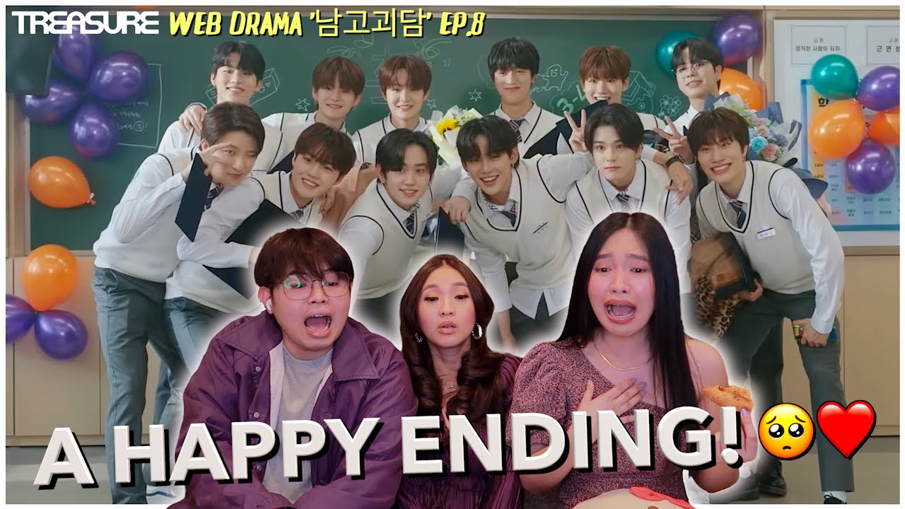 TREASURE - WEB DRAMA '남고괴담' EP.8 REACTION 😭 HAPPY NEW YEAR! 🎆💜 | SIBLINGS REACT