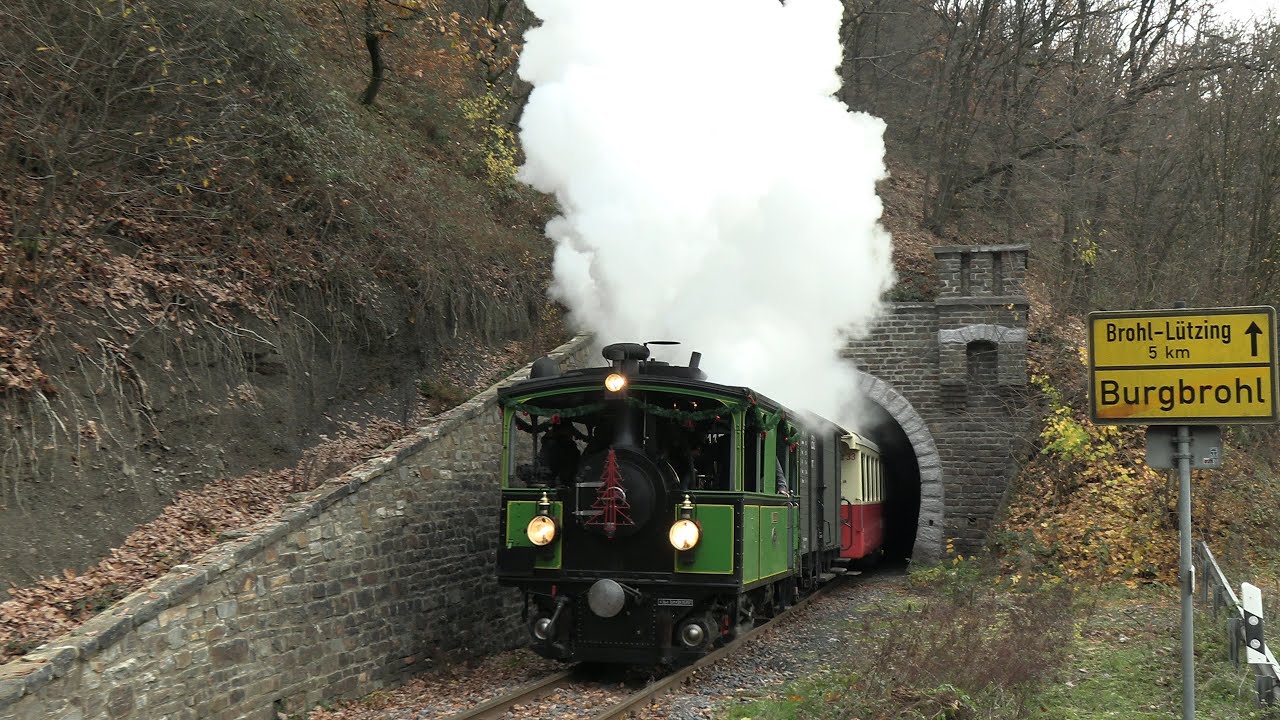 Der erste Tunnel nach 135 Jahren! | Dampflok Laura im Brohltal (4K)