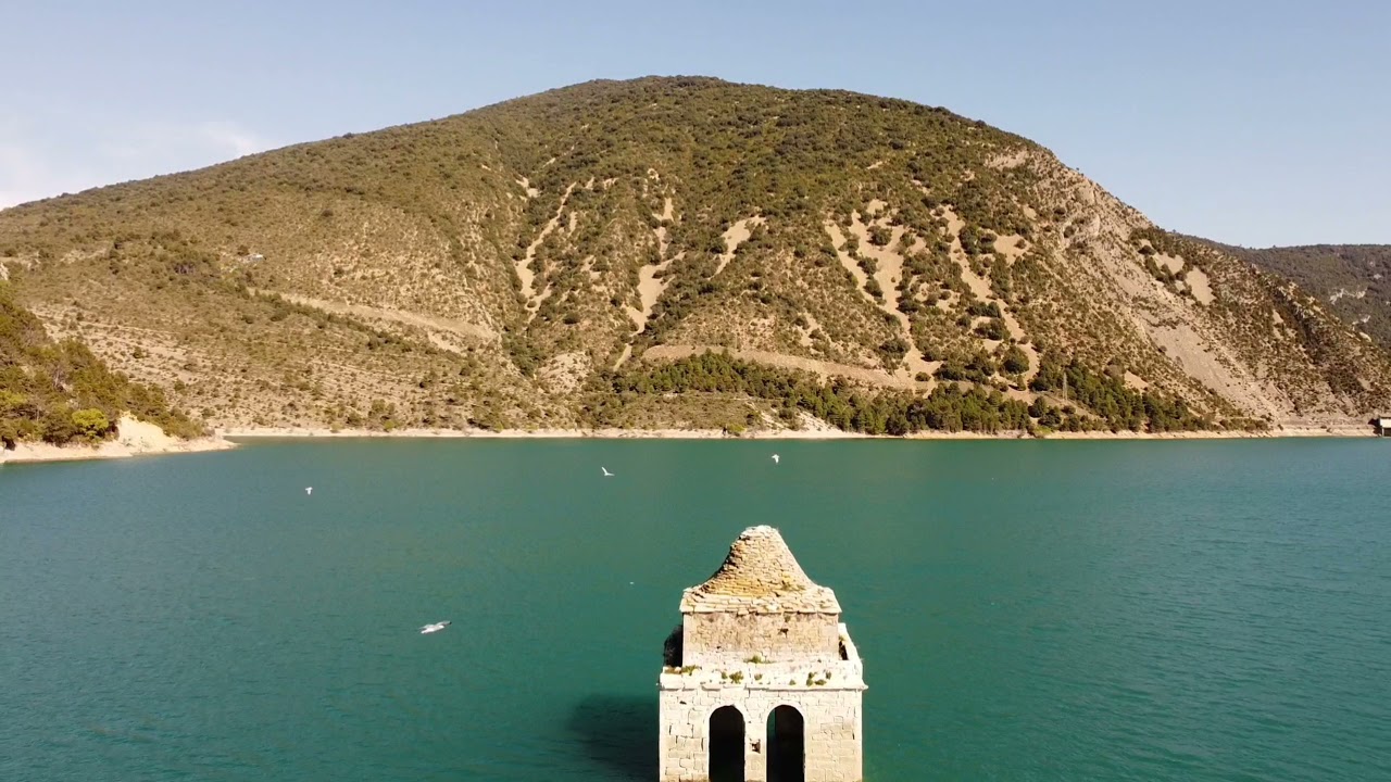 EMBALSE DE MEDIANO ,TORRE DE LA IGLESIA DE LA ASUNCIÓN.