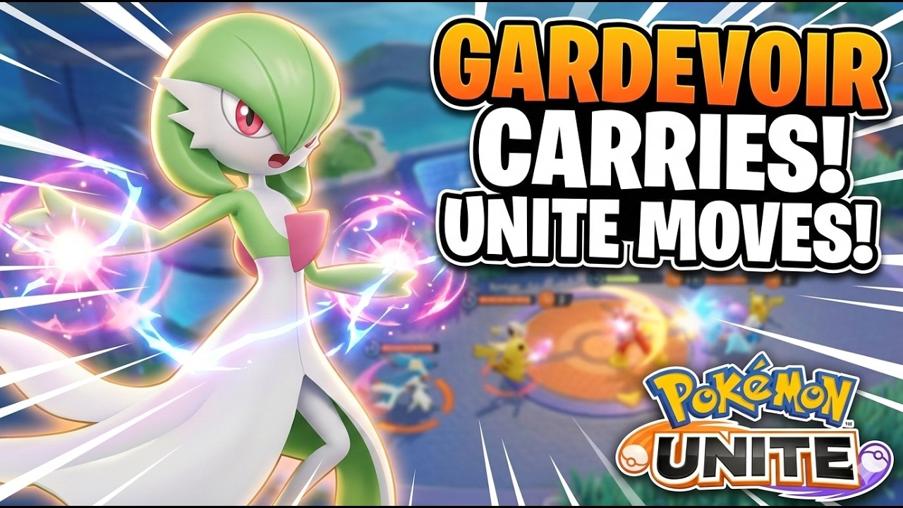 carrying my team with GARDEVOIR || pokemon unite rank push new season