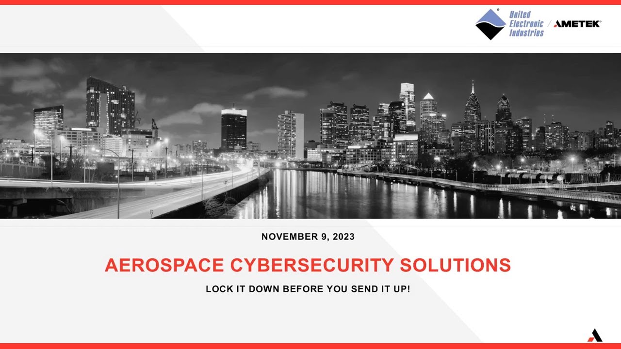 Aerospace Cybersecurity Solutions - Webinar