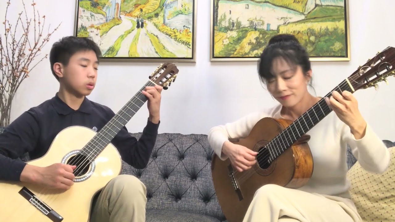 Xuefei Yang - Pica Pica (Vals Venezuela), with nephew Kyle