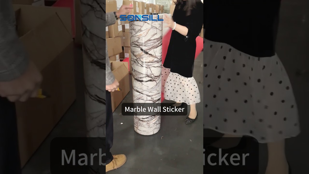Introducing our Marble Wall Stickers: eco-friendly PVC decor that&rsquo;s both stylish and functional.