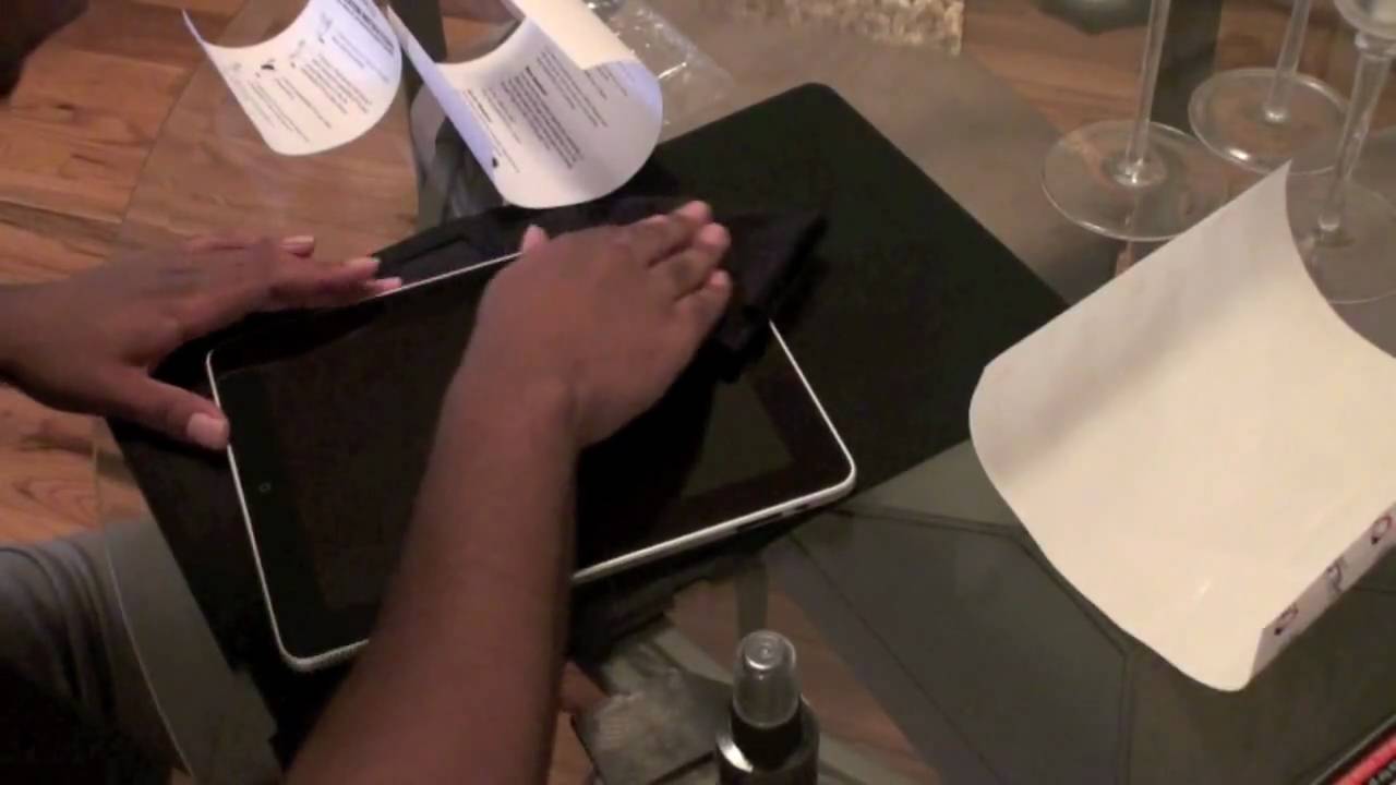 Installing Zagg InvisibleShield for iPad