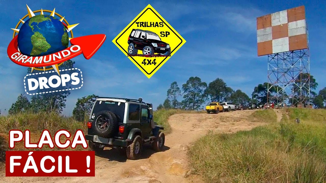 Trilha da Placa, Caminho Fácil com Trilhas SP 4x4 - Drops