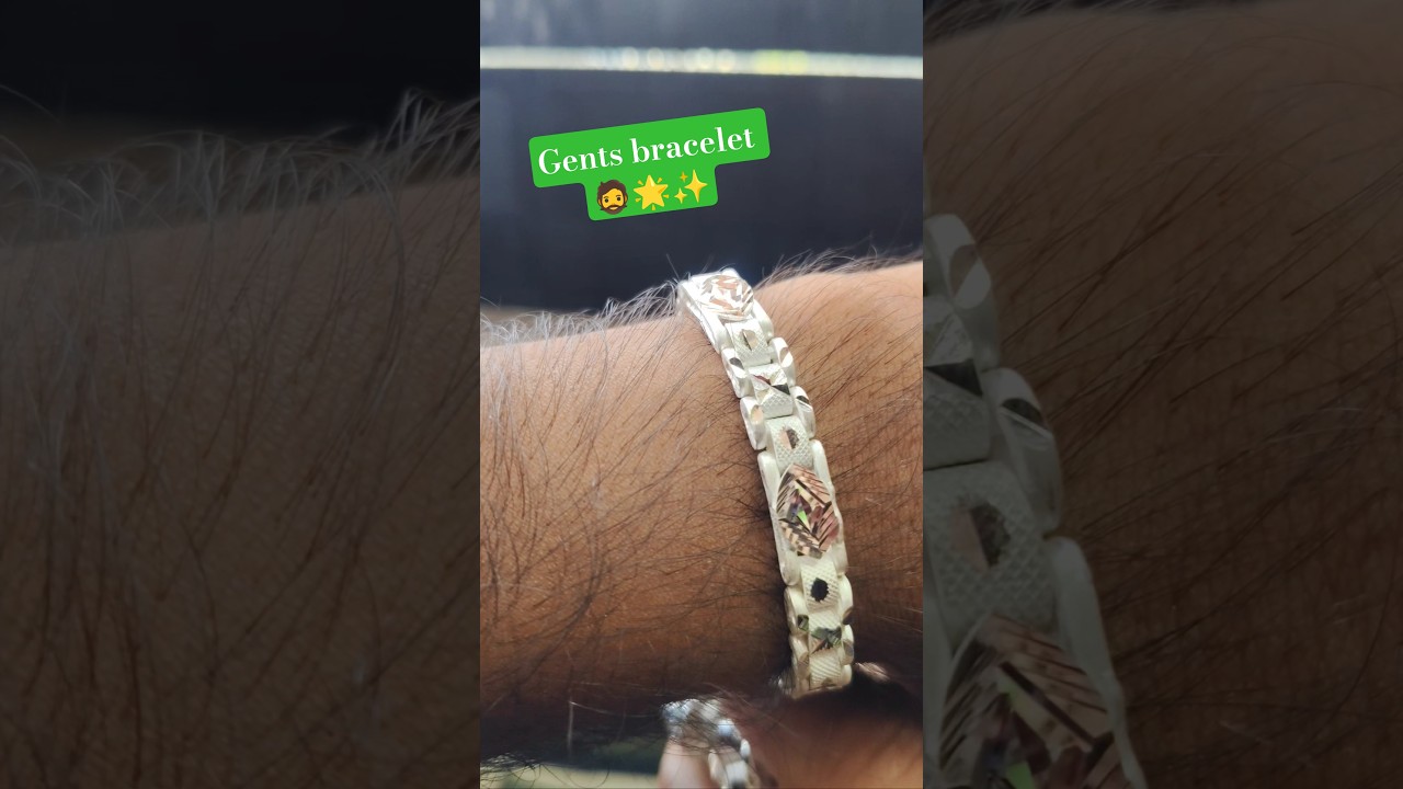 Latest Gents Silver Bracelet Design 2025 🔥🎁🔥 #shorts #gents #bracelet #bracelets #ytshorts #silver