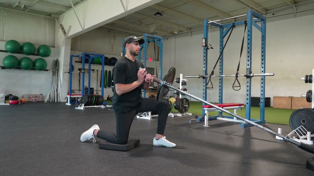 How to Do the Half Kneeling Landmine Press | Shoulder Strength & Core Stability Exercise