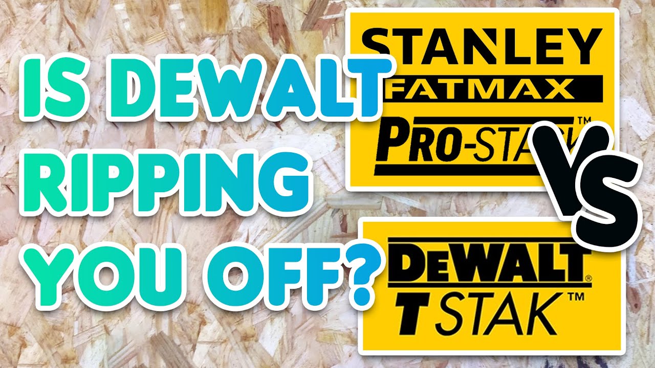 Dewalt вас обманывает? (Dewalt T Stak против Stanley Fatmax Pro-Stack)