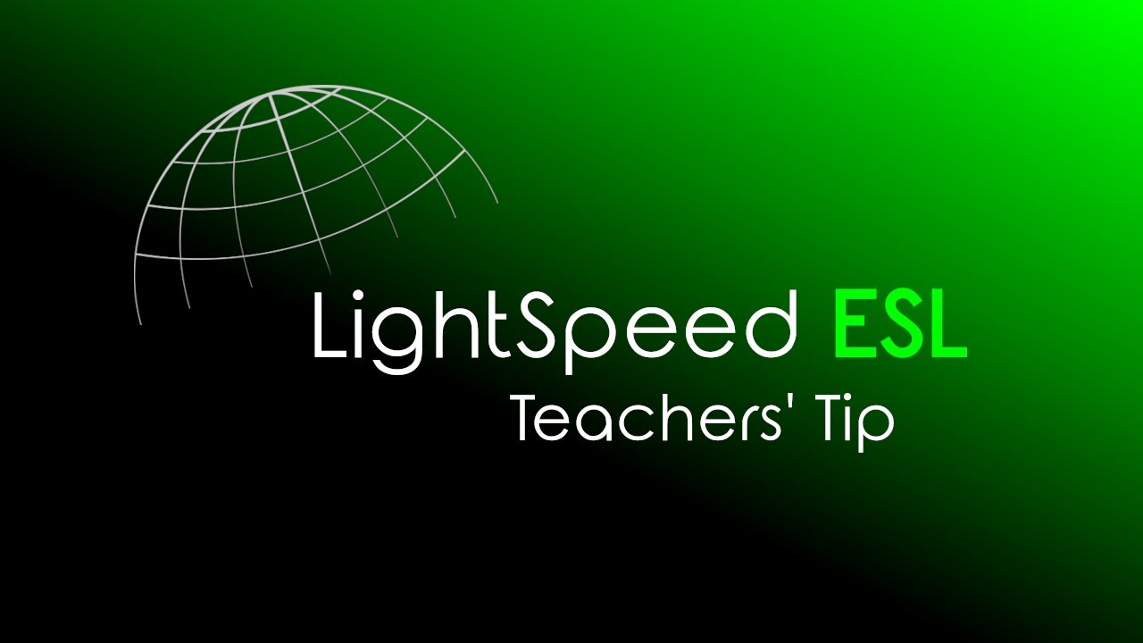 LightSpeed ESL Course - L4 Unit 09 - what do you find entertaining - teachers tip