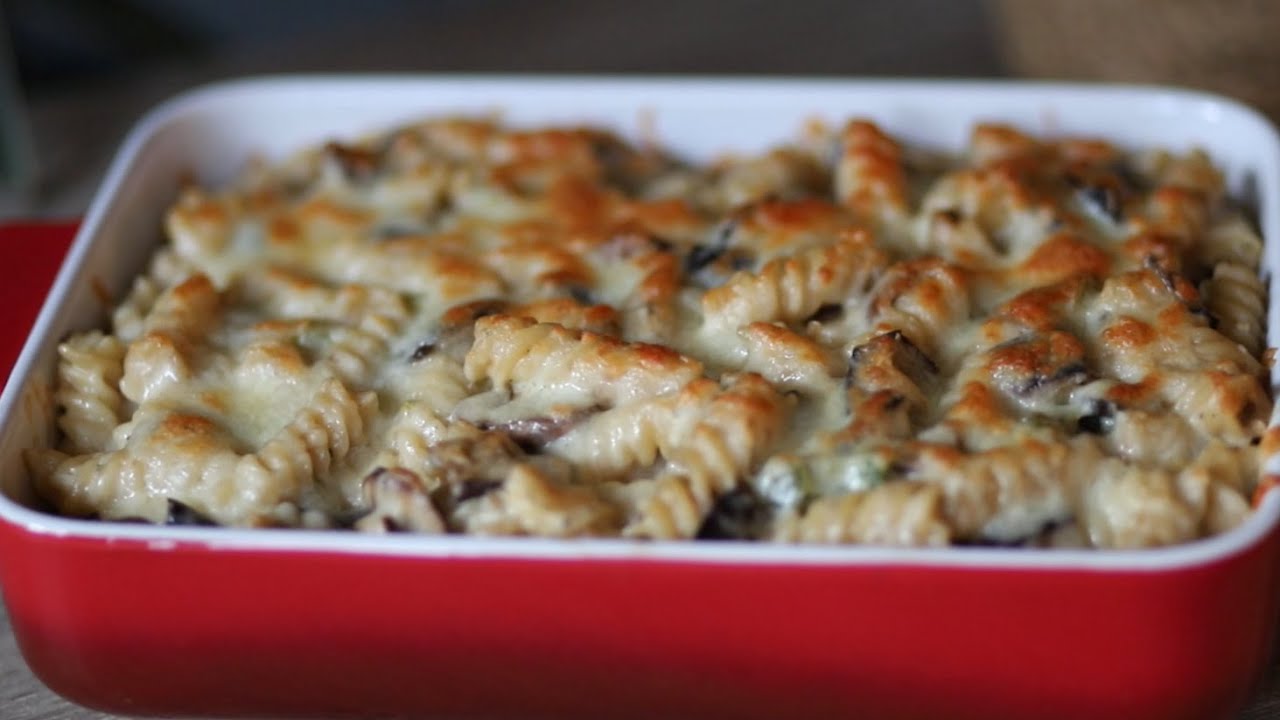 باستا الباذنجان بالبشاميل .. وصفة سهلة و غنية و طعم رهيييب .. Eggplant Creamy Pasta