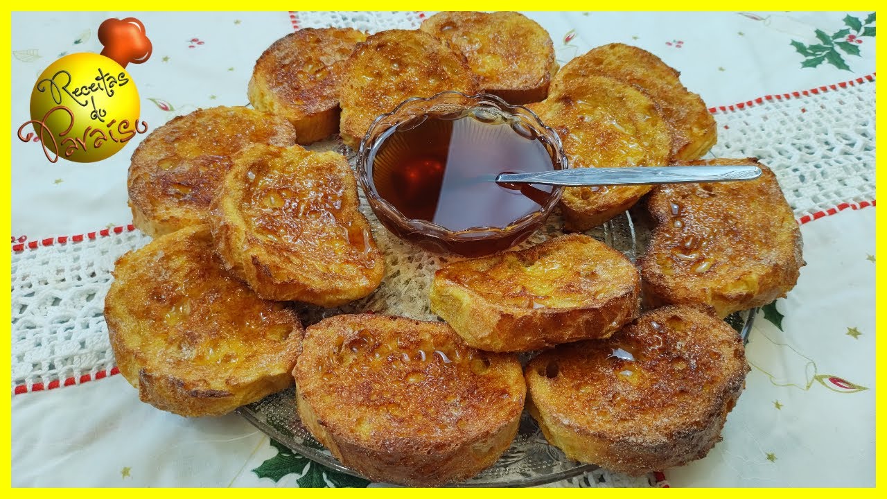 RABANADAS NO FORNO, COM CALDA DE VINHO DO PORTO | 🍎  Receitas do Paraíso